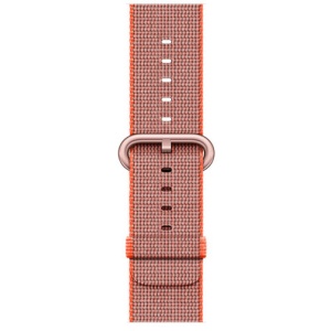 Pasek iUni kompatybilny z Apple Watch Ultra/SE/8/7/6/5/4/3/2/1, 38 mm, nylonowy, tkany pasek, czerwony aksamitny - Img 2