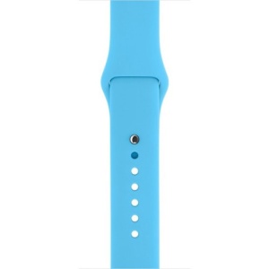 Pasek iUni kompatybilny z Apple Watch Ultra/SE/8/7/6/5/5/4/3/2/1, 40 mm, silikonowy, niebieski - Img 4