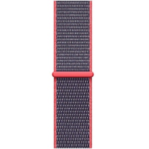 Pasek iUni kompatybilny z Apple Watch Ultra/SE/8/7/6/5/5/4/4/3/2/1, 38 mm, nylonowy sportowy, tkany pasek, fioletowy/elektryczny różowy - Img 2