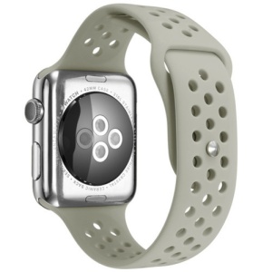 Pasek iUni kompatybilny z Apple Watch Ultra/SE/8/7/6/5/5/4/4/3/2/1, 44 mm, Silicon Sport, szary - Img 1