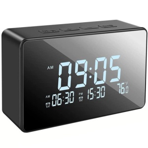 Zegar biurkowy z Kamerą Szpiegowską iUni IP61, Full HD, Wi-Fi, Noktowizor, Termometr wewnętrzny - Img 4