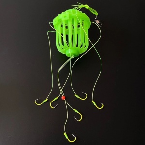 Zestaw z 6 haczykami do wędkowania iUni, koszyczek zanętowy, przynęta w paście lub sztuczny plankton, 6.5 × 5.5 × 5.5 cm - Img 9
