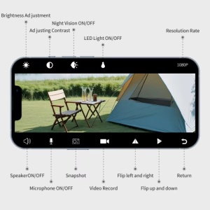 iUni W25 Mała kamera Wi-Fi, Full HD, 3600mAh, noktowizor, Slot na kartę microSD - Img 6