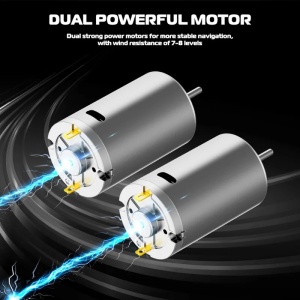 Łódka Zanętowa iUni V050, 500m, Pojemność 2kg, 5200mAh, 10km/h, Zdalne sterowanie 2.4GHz - Img 5