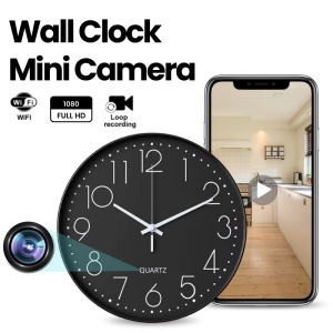 Mała kamera iUni W31, Wi-Fi, Full HD, Podgląd na żywo w telefonie, Gniazdo na Kartę microSD, czarny - Img 2