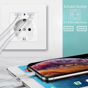 Mini uchwyt ścienny iUni PR1, Wi-Fi, Full HD, 2 porty USB-A, podgląd na żywo w telefonie, gniazdo kart MicroSD - Img 10