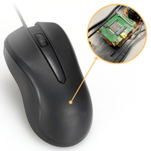Mysz iUni MS1 z mikrofonem szpiegowskim GSM z podsłuchem w czasie rzeczywistym - Img 2