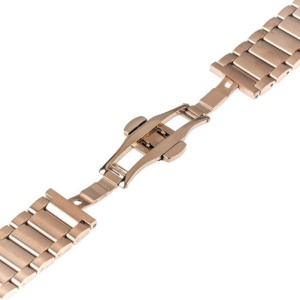 Pasek do zegarka Smartwatch Samsung Galaxy Watch 46 mm, Samsung Watch Gear S3, iUni 22 mm stal nierdzewna, różowe złoto - Img 3