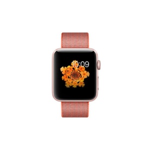 Pasek iUni kompatybilny z Apple Watch Ultra/SE/8/7/6/5/4/3/2/1, 38 mm, nylonowy, tkany pasek, czerwony aksamitny - Img 3