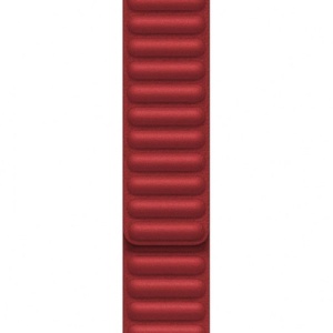 Pasek iUni kompatybilny z Apple Watch Ultra/SE/8/7/6/5/5/4/3/2/1, 44 mm, Leather Link, czerwony - Img 3