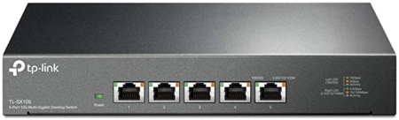 "5-Port 10G Multi-Gigabit Desktop Switch PORT: 5× 10G RJ45 Ports SPEC: Desktop Steel Case FEATURE: Plug and Play"