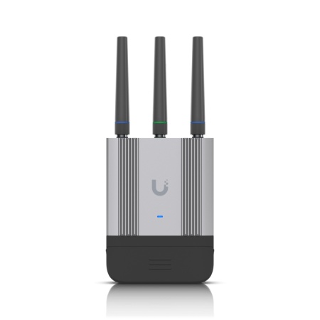 Ubiquiti UMR-Industrial. Router rețea celulară, Negru, Gri, Material carcasă: Aluminiu, Policarbonat (PC). Tip interfață Ethernet LAN: Gigabit Ethernet, Viteză transfer de date Ethernet LAN: 10,100,1000 Mbit/s. Standarde Wi-Fi: 802.11b, 802.11g, Wi-Fi 4