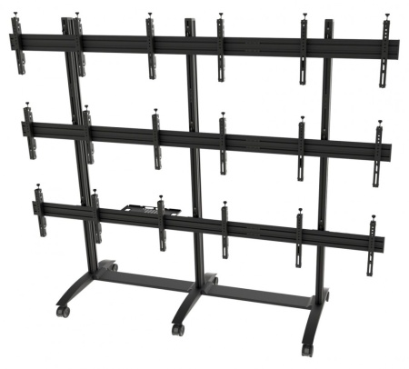 Videowall mobil Edbak VWTA3347-L pentru 9 ecrane (42"-49")