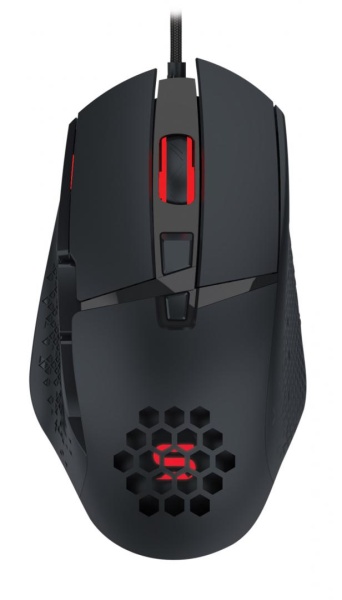 Mouse gaming Serioux Tobis, Senzor Sunplus 192, 1000-6400 DPI, switch HUANO, pana la 20 milioane de click-uri, 8 Butoane, 3 moduri de iluminare RGB, cablu USB 1.5M, plug and play, compatibil cu Windows 2000/XP/9X/VISTA/7/8/10