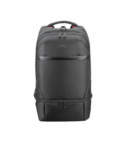 Rucsac notebook Serioux, SMART TRAVEL ST9588, dimensiuni: 32 x 19 x 46 cm, rezistent la apa, compartimente multiple, compartiment separat pentru notebook: max. 15.6", bretele ajustabile, port de încărcare USB, buzunar ascuns la spate, material poliester