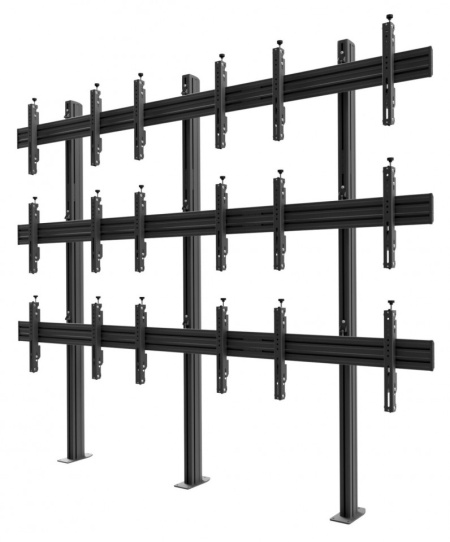 Stand videowall Edbak VWSA3347-L pentru 9 ecrane (42"-49") 3 x 3