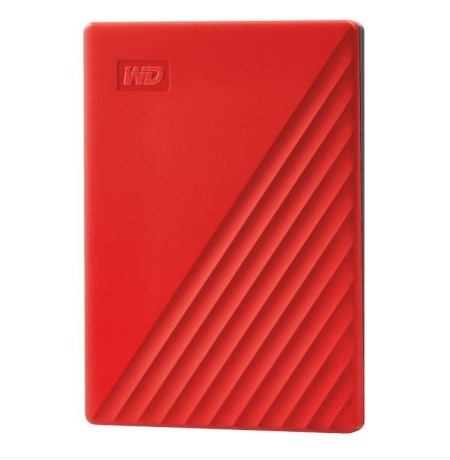 HDD extern WD My Passport, 2TB, 2.5", Rosu, USB 3.2