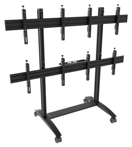 Videowall mobil Edbak VWTA2257-L pentru 4 ecrane (50"-57")