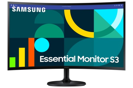 Monitor Samsung 27" LS27D360GAUXEN, Curvature: 1800R, Diagonal (inch): 27, Diagonal (cm): 68.58, Aspect ratio: 16:9, Panel: VA, Resolution: 1920x1080, Refresh Rate: 100Hz, Response time GtG: 4ms, Brightness (max): 250 cd/m², Contrast (static) : 3000:1,