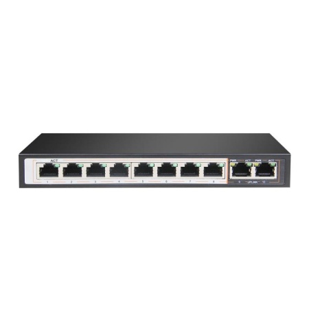 Extralink PERSES PoE Switch 8x Gigabit PoE/PoE+ 2x RJ45 Uplink Gigabit 96W