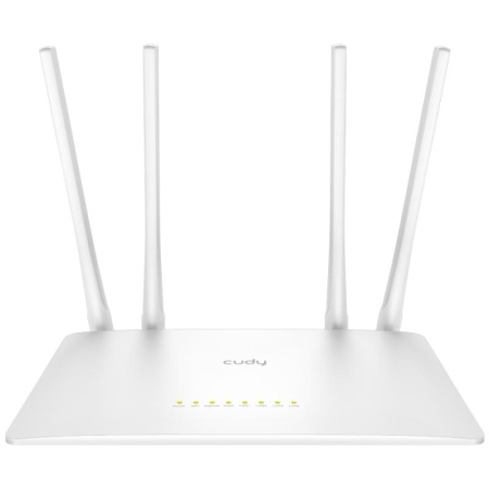 CUDY AC1200 Dual Band Wi-Fi Router, Chipset MediaTek, 802.11ac/a/b/g/n, 867Mbps at 5GHz + 300Mbps at 2.4GHz, 5 × 10/100Mbps Ports, WiFi router/AP/ Repeater/WISP Mode,4 5dBi fixed antennas, WPA3, Guest network, WPS, DDNS, VPN Client,