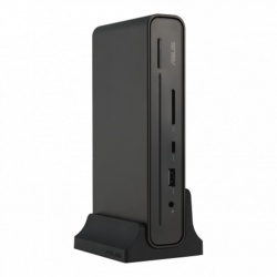 ASUS DC500 Triple 4K USB-C Dock, Interfata USB-C,Putere alimentare 96 W, Compatibilitate Universal, Rezolutii video suportate 4K @60Hz, Dimensiune 21 x 185 x 80 mm, Greutate 335 g, Culoare Negru, Caracteristici LAN 10/100/1000/2500 Mbps, USB 2.0 2, USB - Img 2
