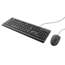 Kit tastatura + mouse Trust Primo, wired, negru - Img 1