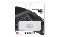 Memorie USB Flash Drive Kingston 128GB Data Traveler Micro, USB 3.2 Gen1, Metalic - Img 8