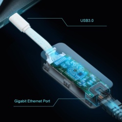 Adaptor TP-Link, USB C la Gigabit Ethernet Network, Caracteristicile USB 3.0 și Gigabit ale adaptorului asigură o rată de transfer de mare viteză de până la 1000 Mbps, Chipset RTL8153. - Img 7