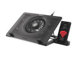 Stand/Cooler laptop Genesis Oxid 450 RGB , dimensiune maxima laptop 15.6", 4 ventilatoare de 140 mm + 1 ventilator 140 mm, iluminare RGB, viteza de rotatie 2400 RPM cele de 60mm si 1100 RPM cel de 140mm, hub USB incorporat, dimensiuni 360 x 260 x 40 mm - Img 9