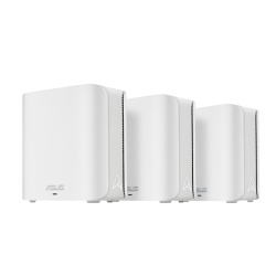 Asus Zen WIFI dual-band whole-home coverage, BD4 (W-3-PK), Network Standard: IEEE 802.11a, IEEE 802.11b, IEEE 802.11g, WiFi 4 (802.11n), WiFi 5 (802.11ac), WiFi 6 (802.11ax), WiFi 7 (802.11be) IPv4, IPv6, internal antenna x 4, Transmit/Receive: 2.4 GHz 2 - Img 1