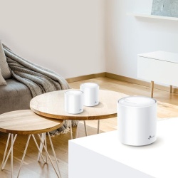 TP-Link AX3000 whole home mesh Wi-Fi 6 System, Deco X60(1-pack); Standarde Wireless: IEEE 802.11 ax/ac/n/a 5 GHz, IEEE 802.11 ax/n/g/b 2.4 GHz, 2 LAN/WAN Gigabit Ethernet Ports, Qualcomm 1 GHz Quad-core CPU, 4 internal antennas per Deco unit, 2402 Mbps - Img 6