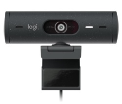 Camera web Logitech Rally BRIO 500 Graphite, rezolutie senzor 4MP, rezolutie foto 1920 x 1080 pixeli, interfata USB-C, microfon, Mod automat HDR, unghi de vizibilitate 90 grade, graphite - Img 2