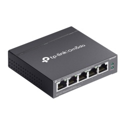 Omada 5-Port Gigabit Desktop Switch with 4-Port PoE+ PORT: 4× Gigabit PoE+ Ports, 1× Gigabit Non-PoE Port SPEC: 802.3af/at, 65 W PoE Power, Desktop Steel Case FEATURE: Plug and Play - Img 5