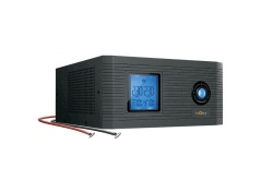 UPS NJOY Aira 1200 centrale de incalzire, 1.2KVA / 1KVA, 2 x prize conectate la baterie, Display LCD, Fara baterie (necesita acumulator extern de minim 40Ah pentru a functiona) - Img 1