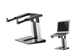 Stand laptop Neomounts NSLS200; pentru display-uri cu diagonale 10"-17", greutate maxima suportata 5kg, tilt; culoare argintiu. Garantie 5 ani - Img 2