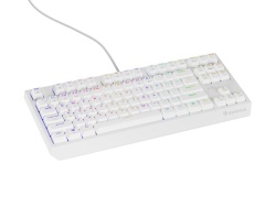 Tastatura gaming mecanica cu fir Genesis Thor 230 TKL, iluminare RGB, swtich Linear, switch model Outemu Brown, numar taste 87, 11 butoane multimedia, lungime cablu 1.6m, dimensiuni 363 x 155 x 39 mm, alb - Img 5