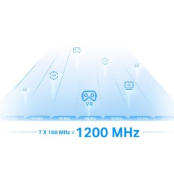 TP-link AXE5400 Wi-Fi6E Mesh Range Extender, Tri-Band, RE815XE, 1 Port Ethernet Gigabit, 2 Antene externe, Standarde Wireless: IEEE 802.11ax 6 GHz, IEEE 802.11a/n/ac/ax 5 GHz, IEEE 802.11b/g/n/ax 2.4 GHz, 4x antene externe, Viteza wireless: 574 Mbps în - Img 6