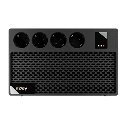 UPS nJoy Renton 650 Plus, 650VA / 360W, 4x prize Schuko conectate la baterie, fara display LCD, tensiune nominala de intrare 230V Caracteristici Stabilizator (AVR) de tip Boost and Buck Functie auto-restart la revenirea tensiunii electrice Functie de - Img 2
