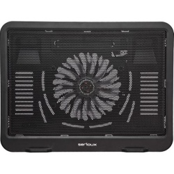 Cooling pad Serioux, SRXNCPN19, Dimensiuni: 330*250*27mm, Compatibilitate maxima laptop: 15.6 inch, Dimensiune ventilator: 125*125 *15mm, Nivel zgomot: 46dB, Flux aer: 20CFM, Tensiune alimentare: DC 5V, Viteza rotatie maxima: 1000 RPM, Greutate neta: - Img 2