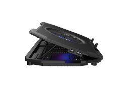 Stand/Cooler laptop Genesis Oxid 850 , dimensiune maxima laptop 17.3", 4 ventilatoare 60 mm + 1 ventilator 140mm, material Metal + ABS, viteza de rotatie 1100 - 2500 rpm, hub USB incorporat, dimensiuni 400 x 270 x 35 mm - Img 3