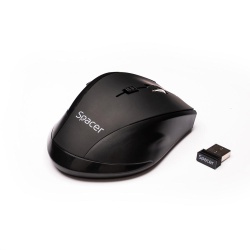 MOUSE Spacer, PC sau NB, fara fir, USB 2.4 GHz, optic, 800/ 1200/1600 dpi, butoane/scroll 6/1, rezolutie selectabila, negru, SPMO-W02 - Img 3
