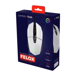 Mouse Trust GXT110W Felox cu fir, rezolutie maxima 6400 DPI, alb - Img 11