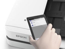 Scanner Epson DS-1660W, dimensiune A4, tip flatbed, viteza scanare: 25 ppm alb-negru si color, rezolutie optica 600x600dpi, ADF 50 pagini, duplex,fiabilitate ciclu de lucru zilnic 1.500 Pagini, formate ieşire, Scanare către JPEG, Scanare către TIFF, - Img 4