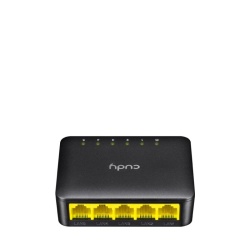 CUDY 5-Port Gigabit Desktop Switch, 5 10/100/1000M RJ45 Ports, IGMP Snooping, Loop Detection/Prevention, 802.1p/DSCP QoS, Desktop Plastic Case, Power Saving, Plug & Play, Wall-Mount - Img 2