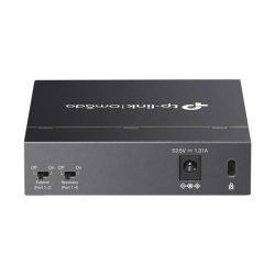 Omada 5-Port Gigabit Desktop Switch with 4-Port PoE+ PORT: 4× Gigabit PoE+ Ports, 1× Gigabit Non-PoE Port SPEC: 802.3af/at, 65 W PoE Power, Desktop Steel Case FEATURE: Plug and Play - Img 3
