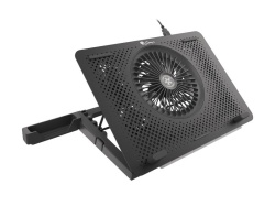 Stand/Cooler laptop Genesis Oxid 450 RGB , dimensiune maxima laptop 15.6", 4 ventilatoare de 140 mm + 1 ventilator 140 mm, iluminare RGB, viteza de rotatie 2400 RPM cele de 60mm si 1100 RPM cel de 140mm, hub USB incorporat, dimensiuni 360 x 260 x 40 mm - Img 6
