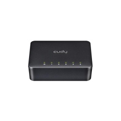 CUDY 5-Port Gigabit Desktop Switch, 5 10/100/1000M RJ45 Ports, IGMP Snooping, Loop Detection/Prevention, 802.1p/DSCP QoS, Desktop Plastic Case, Power Saving, Plug & Play, Wall-Mount - Img 3