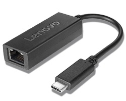 Lenovo USB-C to Ethernet Adapter, Full-size RJ45 connector, LEDs on RJ- 45 connector to indicate activity and link status, upport PXE boot, Wake-On-LAN, MAC pass through if host notebook supports, Black, Depending on many factors such as the processing - Img 2