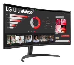 Monitor LG 34" 34WR50QK-B.AEU, Curvature: 1800R, Diagonal (inch): 34, Diagonal (cm): 86, Aspect ratio: 21:9, Panel: VA, Resolution: 3440x1440, Refresh Rate: 100Hz, Response time GtG: 5ms, Brightness (max): 300 cd/m², Contrast (static) : 3000:1, Viewing - Img 4